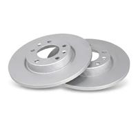 2x Brake disc solid 18444 A.B.S. for CITROËN PEUGEOT OPEL VAUXHALL TOYOTA DS