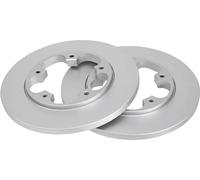 2x Brake disc solid 18449 A.B.S. for FORD TRANSIT V363 Bus TRANSIT V363 Van