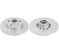 2x Brake disc solid 18511C A.B.S. for RENAULT OPEL FIAT NISSAN