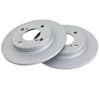 2x Brake disc solid 18573 A.B.S. for SUZUKI BALENO