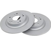 2x Brake disc solid 18619 A.B.S. for HONDA CIVIC X Hatchback CIVIC X Saloon