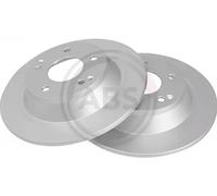 2x Brake disc solid 18708 A.B.S. for SSANGYONG TIVOLI XLV SUV TIVOLI GRAND