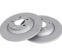 2x Brake disc solid 18727 A.B.S. for VW AUDI
