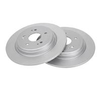 2x Brake disc solid 18777 A.B.S. for HONDA CR-V V ZR-V
