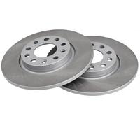 ABS 18877 Rear Brake Discs Pair 278mm Solid Fits Chrysler Jeep 200 Cherokee