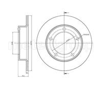 2x Brake disc solid 23-0206 METELLI for LADA CHEVROLET