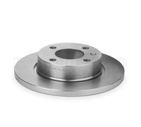 2x Brake disc solid 23-0551 METELLI for SKODA VW