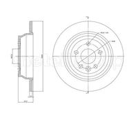 2x New Brake Disc for LAND ROVER:LR2,LR2 SUV,FREELANDER 2 LR039935