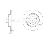 2x Brake disc solid 23-1823C METELLI for OPEL ASTRA K ASTRA K Sports Tourer