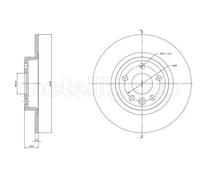 2x Brake disc solid 23-1864C METELLI for LAND ROVER JAGUAR