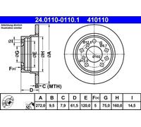 ATE 24.0110-0110.1 Brake disc
