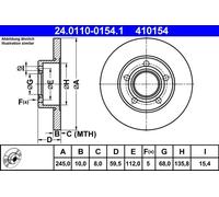 ATE 24.0110-0154.1 Brake disc