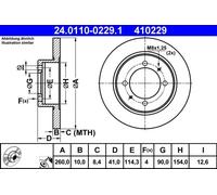 ATE 24.0110-0229.1 Brake disc