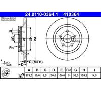 Rear Brake Disc for Lexus Toyota:CT,URBAN CRUISER 42431-52160 42431-52160