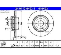 ATE 24.0110-0403.1 Brake disc
