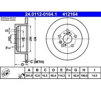 Brake Disc For Toyota PREVIA ISIS AVENSIS ALPHARD 00-14 42431-28090