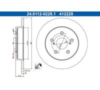 ATE 24.0112-0228.1 Brake disc