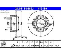 ATE 24.0113-0189.1 Brake disc