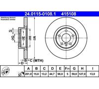 ATE 24.0115-0108.1 Brake disc