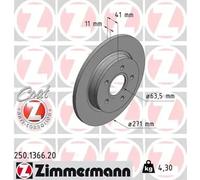 ZIMMERMANN 250.1366.20 Brake disc