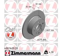 ZIMMERMANN 400.1409.20 Brake disc