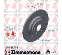 2x Brake disc solid 400.5563.52 ZIMMERMANN for MERCEDES-BENZ GLE GLE Coupe