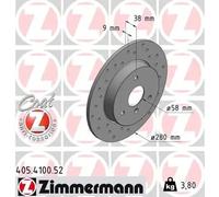 ZIMMERMANN 405.4100.52 Brake disc