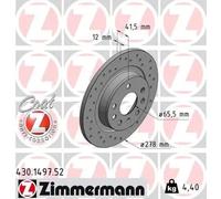 ZIMMERMANN 430.1497.52 Brake disc