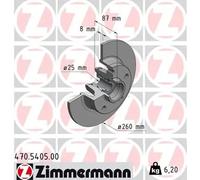 ZIMMERMANN 470.5405.00 Brake disc