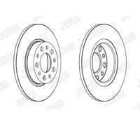 JURID 562501JC Brake disc