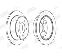 JURID 562857JC Brake disc