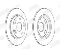 JURID 563242JC Brake disc
