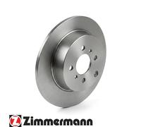 2x Brake disc solid 590.2578.20 ZIMMERMANN for TOYOTA YARIS/VITZ COROLLA