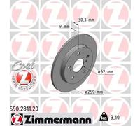 ZIMMERMANN 590.2811.20 Brake disc