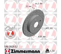 ZIMMERMANN 590.2829.52 Brake disc