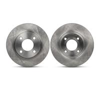 2x Brake disc solid 6040050 KRAFT AUTOMOTIVE for AUDI 80 B3 Saloon 100 C2 Saloon