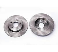 2x Brake disc solid 6041120 KRAFT AUTOMOTIVE for MERCEDES-BENZ C-CLASS