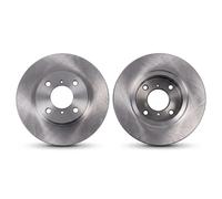 2x Brake disc solid 6041720 KRAFT AUTOMOTIVE for OPEL SUZUKI