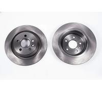 2x Brake disc solid 6042003 KRAFT AUTOMOTIVE for FORD LAND ROVER