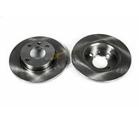 2x Brake disc solid 6046505 KRAFT AUTOMOTIVE for SKODA VW