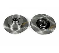 2x Brake disc solid 6050030 KRAFT AUTOMOTIVE for VW SEAT