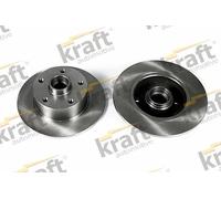 2x Brake disc solid 6050120 KRAFT AUTOMOTIVE for AUDI A4 B5 A4 B5 Avant