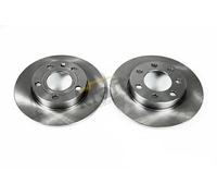 2x Brake disc solid 6050190 KRAFT AUTOMOTIVE for AUDI SEAT