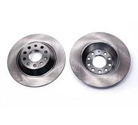 2x Brake disc solid 6050208 KRAFT AUTOMOTIVE for AUDI A6 C6 A6 C6 Avant