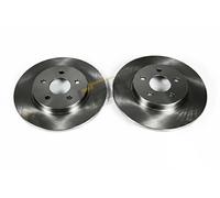 2x Brake disc solid 6052130 KRAFT AUTOMOTIVE for FORD JAGUAR