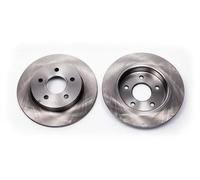 2x Brake disc solid 6052204 KRAFT AUTOMOTIVE for FORD C-MAX FOCUS II FOCUS C-MAX