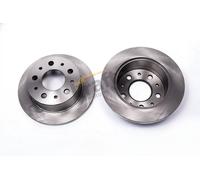 2x Brake disc solid 6053110 KRAFT AUTOMOTIVE