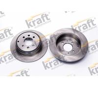 2x Brake disc solid 6055550 KRAFT AUTOMOTIVE for PEUGEOT 406 406 Estate