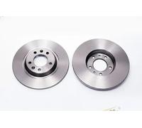 2x Brake disc solid 6055570 KRAFT AUTOMOTIVE for PEUGEOT CITROËN
