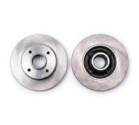 2x Brake disc solid 6055925 KRAFT AUTOMOTIVE for PEUGEOT CITROËN